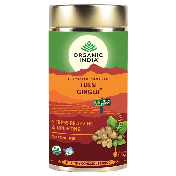 Organic India Tulsi Ginger - 100g (Pack of 2)