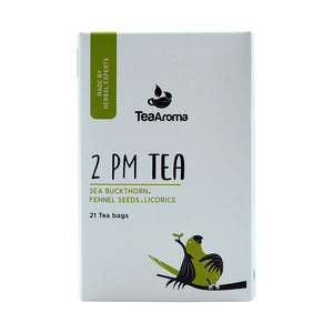 Tea Aroma - 2 Pm Tea Bags Feel Light, Works Right, 21 Tea Bags Digestion, Detox, Energetic