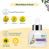 OZiva Phyto Defense Anti-Dandruff Hair Serum (with Rosemary, Brahmi, Watercress) for Dandruff Removal
