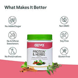 OZiva Protein & Herbs, Women, (Natural Protein Powder with Ayurvedic Herbs like Shatavari, Giloy, Curcumin & Multivitamins for Improving Metabolism, Skin & Hair (Vanilla Almond, 1kg + Black Shaker)