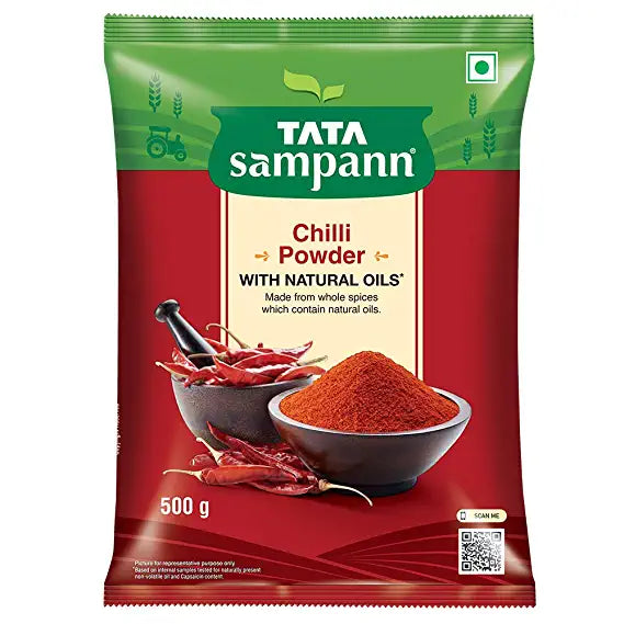 Tata Sampann Chilli Powder Masala with Natural Oils, 500g