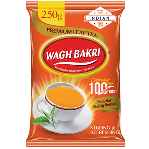 Wagh Bakri Premium Leaf Tea, Strong Taste & Refreshing Aroma, 250 g