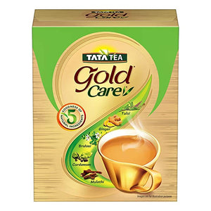 Tata Tea Gold Care | Rich in Taste | Goodness of Elaichi, Ginger, Tulsi, Brahmi & Mulethi | Black Tea | 250 g