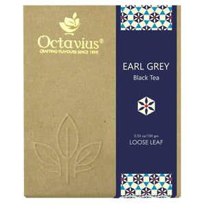 Octavius Classic Earl Grey Black Tea Loose Leaf - 100 Gm