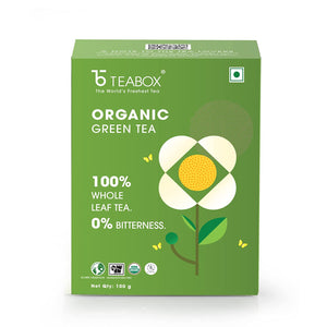 Teabox Organic Darjeeling Green Tea Loose Leaves 100 Grams | For Weight Loss | 0% Calories - Improves Metabolism & Reduces Waist | Made with 100% Whole Leaf, Sourced from Highlands of Darjeeling…