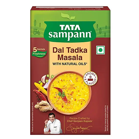 Tata Sampann Dal Tadka Masala with Natural Oils, Crafted by Chef Sanjeev Kapoor, 100g