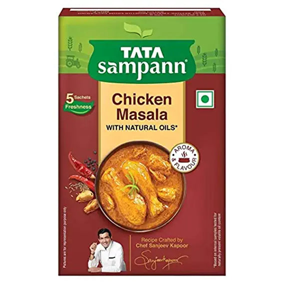 Tata Sampann Chicken Masala with Natural Oils, Crafted by Chef Sanjeev Kapoor, 100g