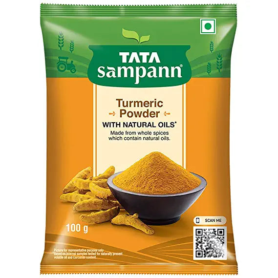 Tata Sampann Turmeric Powder Masala with Natural Oils, 100g
