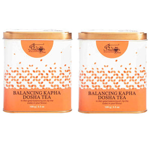 The Indian Chai - Balancing Kapha Dosha Tea 200g with Orange Peel, Tulsi, Lemongrass etc for Appetite & Digestion, Helps Reduce Water Retention, Ayurvedic Herbal Tea