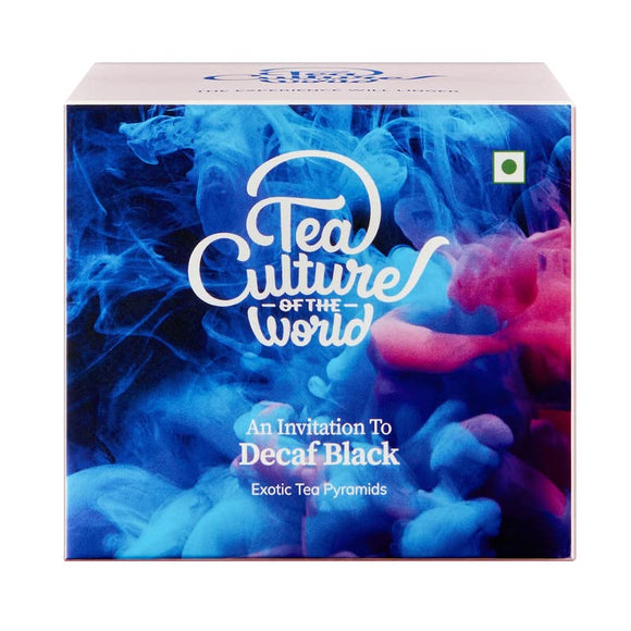Tea Culture of The World Decaf Black Tea | Decaffeinated Tea Bags | Premium First Quality Teabags | Black Tea | Detox Teabags , 16 Count