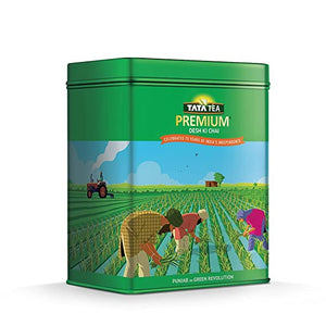 Tata Tea Premium -Desh ka Garv Collectible Tin Pack |Punjab Ka Green Revolution | Celebrating 75 years of India’s Independence | Black Tea | 250g