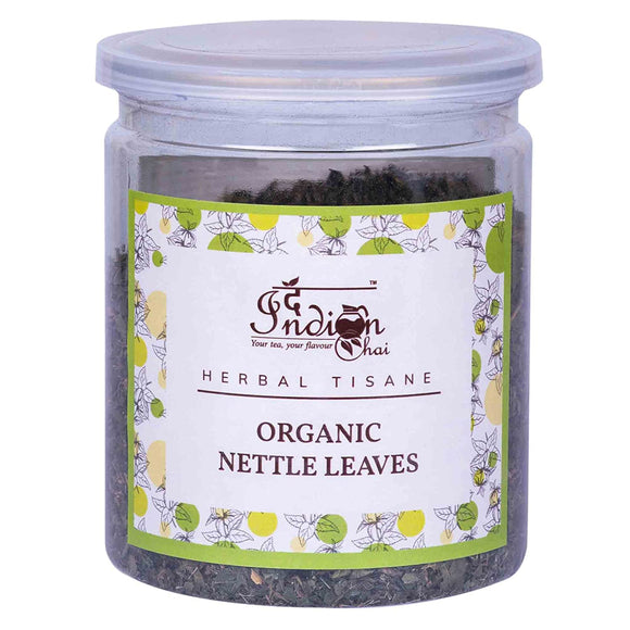 The Indian Chai - Organic Nettle Leaves Herbal Tea 50g, Urtica Diocia, Lowers Blood Pressure levels, Reduces PMS Symptoms, Cleanses Kidney, Detox