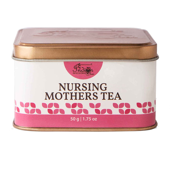 The Indian Chai – Nursing Mothers Tea 50g - Herbal Tea for Healthy Lactation - with Fenugreek, Milk Thistle, Fennel Seed & Others for Breastfeeding!