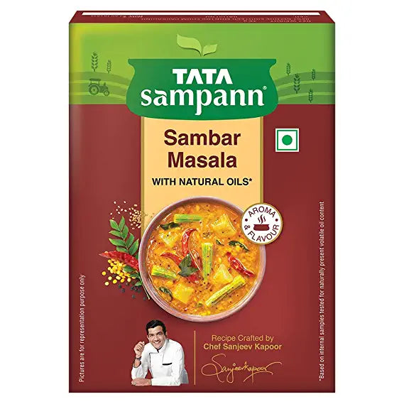 Tata Sampann Sambar Masala with Natural Oils, Crafted by Chef Sanjeev Kapoor, 45g