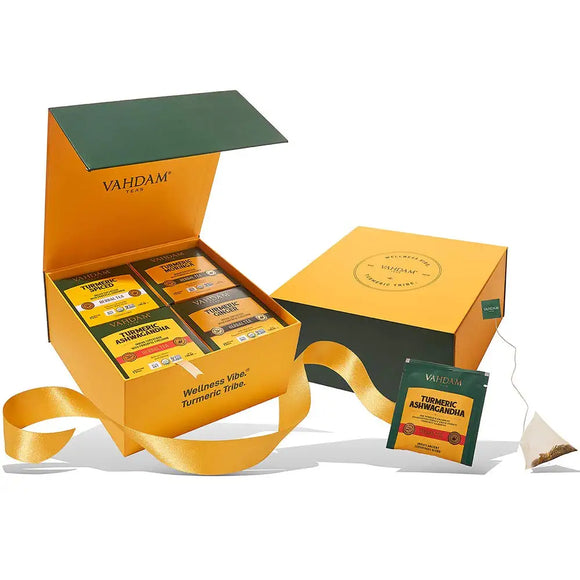 Organic Turmeric '15 Day' Wellness Detox SUPERFOOD | 60 Herbal Tea Bags | Detox Tea for Weight Loss and Belly Fat | Turmeric, Ginger, Moringa, Ashwagandha | Caffeine Free, Zero Calorie, Keto Friendly 60 N * 2 g