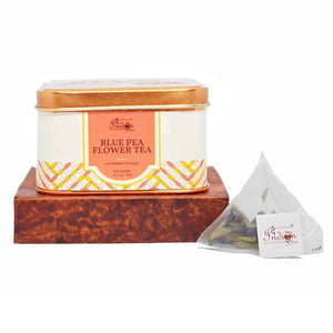 The Indian Chai - Blue Pea Flower Tea 15 Pyramid Tea Bags for Improving Eyesight & Good for Hair & Skin
