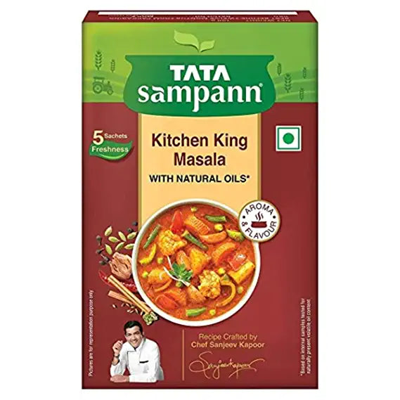 Tata Sampann Kitchen King Masala with Natural Oils, Crafted by Chef Sanjeev Kapoor, 100g