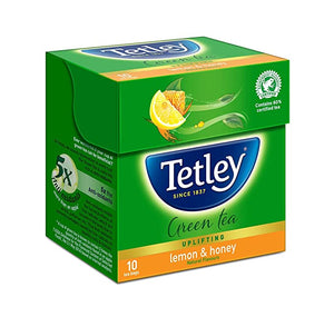 Tata Tetley Green Tea Immune with added Vitamin C, Lemon and Honey, 10 Tea Bags