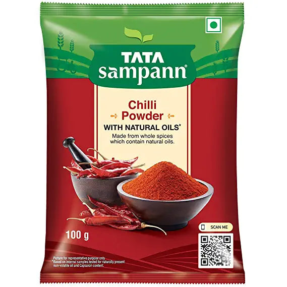 Tata Sampann Chilli Powder With Natural Oils, 100g