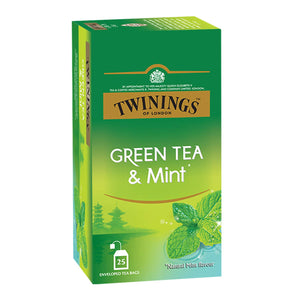 Twinings Green Tea Bags - Mint, 25Bags
