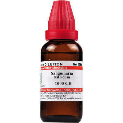 Willmar Schwabe India Sanguinaria nitricum 1000 CH (30ml)