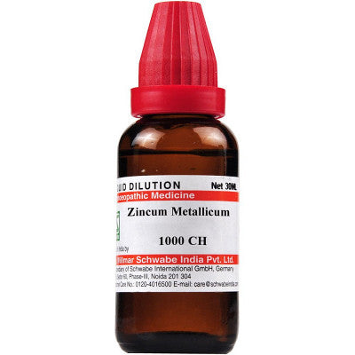 Willmar Schwabe India Zincum metallicum 1000 CH (30ml)