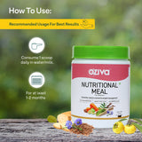 OZiva Nutritional Meal Women (High in Protein with Ayurvedic Herbs like Shatavari, Brahmi,Ginseng, Flax Seeds) for Weight Management, Meal Replacement Shake, Chocolate,1kg