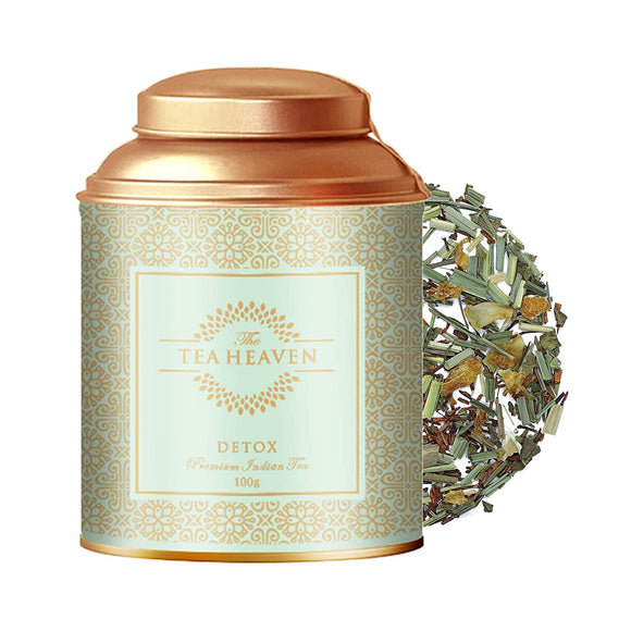 The Tea Heaven | Diwali Gift - Detox Herbal Tea(Wellness Tea)| Tea Gift Pack- Anti-toxicant-100 % Organic Ingredients- 100 Grams(50 Cups)