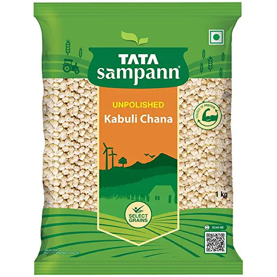 Tata Sampann Unpolished Kabuli Chana, 1kg