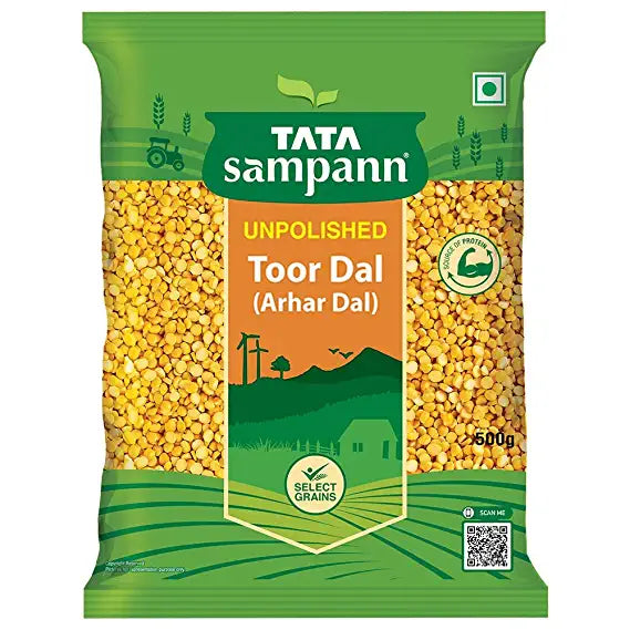 Tata Sampann Unpolished Toor Dal (500g)
