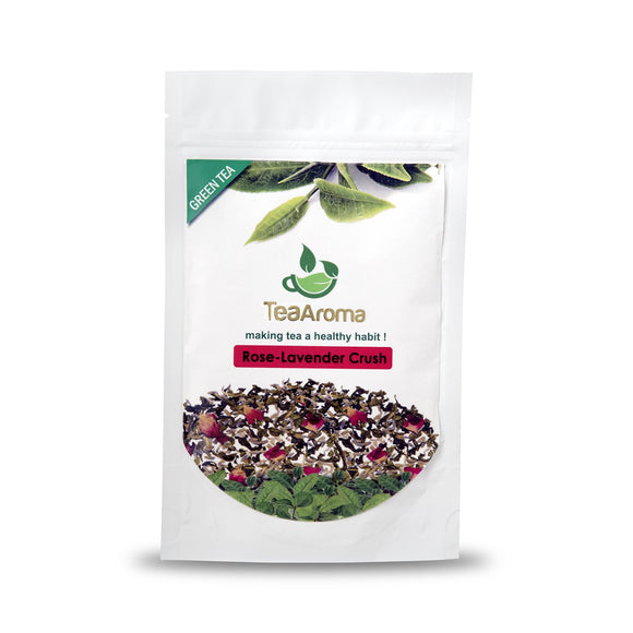 Tea Aroma - Making tea a healthy habit ! Rose-Lavendar Crush, 100 Gm