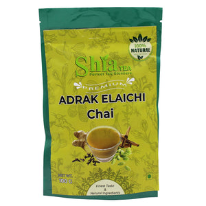 Shia Adrak Elaichi Chai | Rich and Flavoured Chai | Black Tea | Natural Spices |100 grams