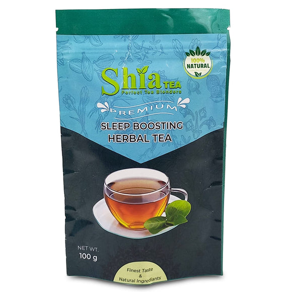 Shia Tea Sleep boosting Herbal tea | Genuine Organic Herbal Tea | darjeeling tea | Herbal tea | 100 grams (sleep boosting herbal tea)
