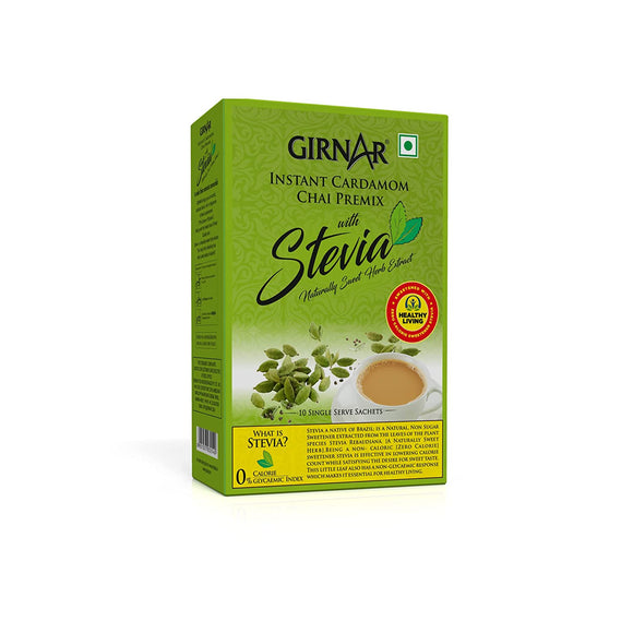 Girnar Instant Cardamom Chai Premix with Stevia - 10 sachets