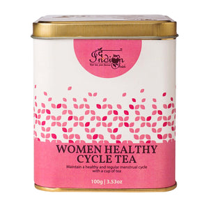 The Indian Chai – Women Healthy Cycle Tea 100g with Raspberry Leaf, Dandelion Leaf, Dandelion Root, Chamomile Flower etc, for Irregular Periods and Cramps, Herbal Tea