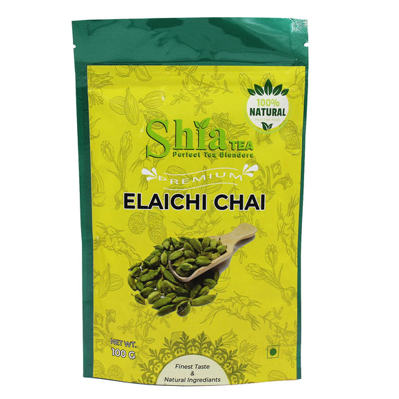 Shia Elaichi Chai | Rich and Flavoured Chai | Black Tea | Natural Spices |100 grams (Elaichi Chai)