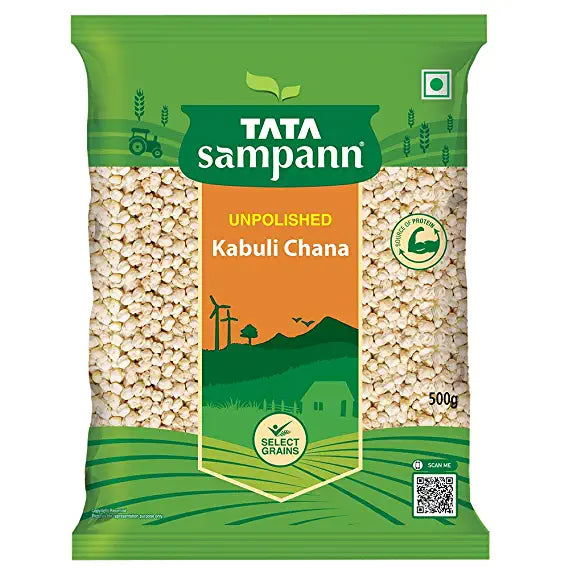 Tata Sampann Unpolished Kabuli Chana, 500g