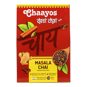 Chaayos Masala Tea - Premium Chai Patti with 100% Natural Spices - 1kg [500 Cups] | Masala Chai Patti | Chai Masala | Assam Tea | Black Tea | Ginger Tea | Adrak Chai | Organic Tea Leaves | Tea Masala