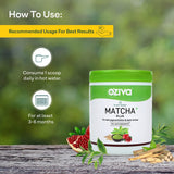 OZiva Plant Based Matcha Plus, 50 Servings (Organic Japanese Matcha Green Tea Powder with Licorice & Activated Charcoal), Rich in Antioxidants, for Skin Pigmentation & Dark Circles, 50g