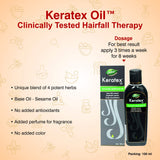 Dabur Keratex Oil Ayurvedic Medicinal Oil Reduces Hairfall, (Pack of 2) 100 Ml Each