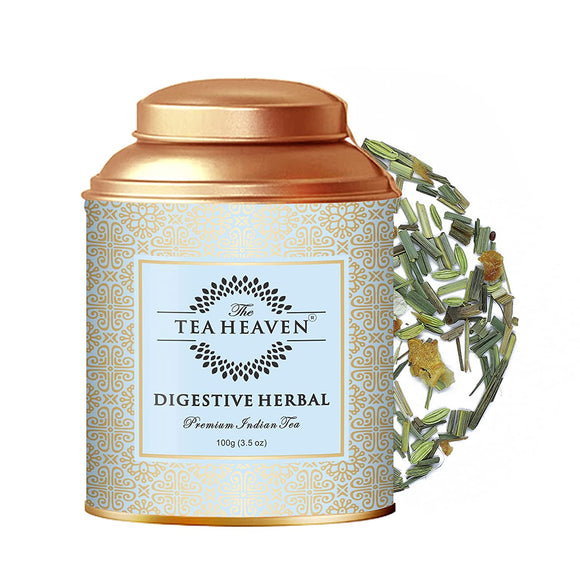 The Tea Heaven | Diwali Gift - Digestive Herbal Tea(Wellness Tea) -Relieves Gas and Stomach Discomfort- 100 % Natural Ingredients- 100 Grams(50 Cups)