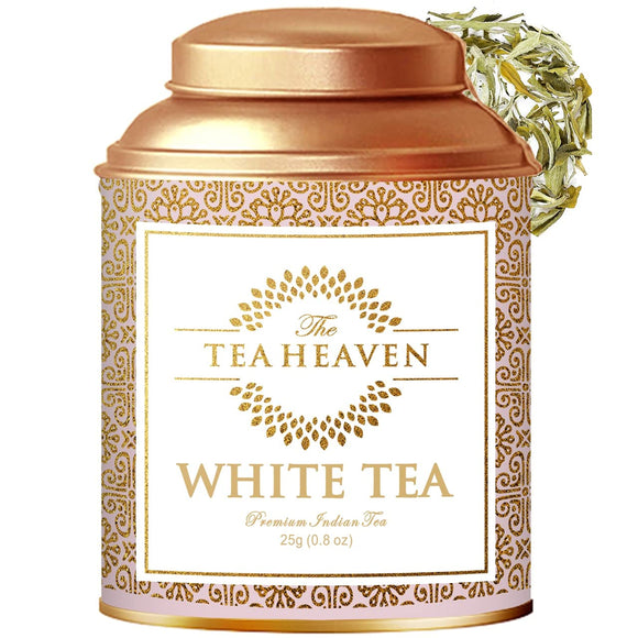 The Tea Heaven | Diwali Gift - White Tea| Tea Gift Pack- Premium Tea-100 % Natural Ingredients- 25 Grams