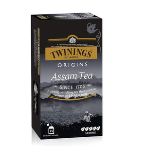 Twinings Assam Tea, 25 Teabags, Premium Black Tea, Twinings Origins, Strong, Full-Bodied and Robust Flavour