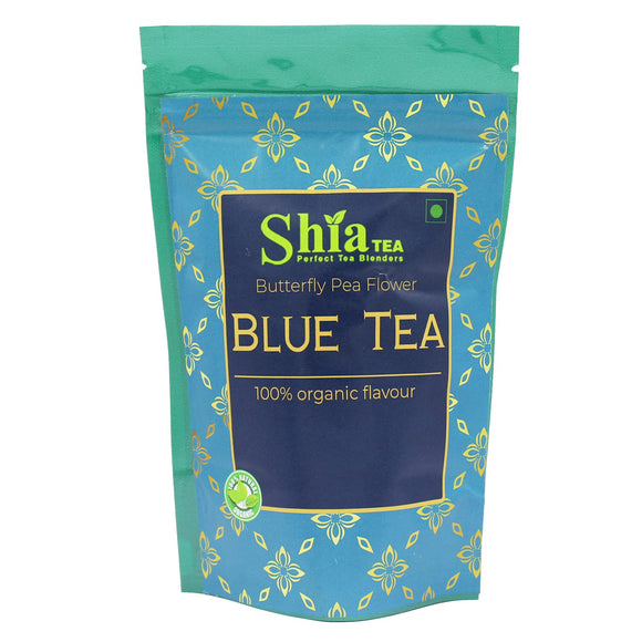 Shia Tea Blue Herbal tea | Genuine Organic Flavoured | Natural tea | Herbal tea | 50 grams (blue tea)