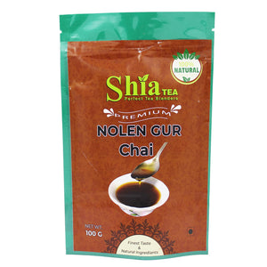 Shia Nolen Gur Chai | Rich and Flavoured Chai | Black Tea | Natural Spices |100 grams (Nolen Gur Chai)