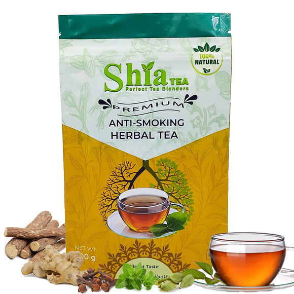 Shia Tea Anti-Smoking Herbal Tea| Genuine Organic Herbal Tea | detox tea | Completely natural formulation | Herbal tea | 100 grams