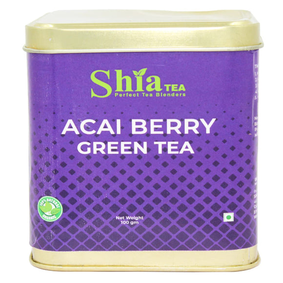 Shia Acai Berry Green Tea | Natural Darjeeling Green Tea | Green Tea | 100 grams