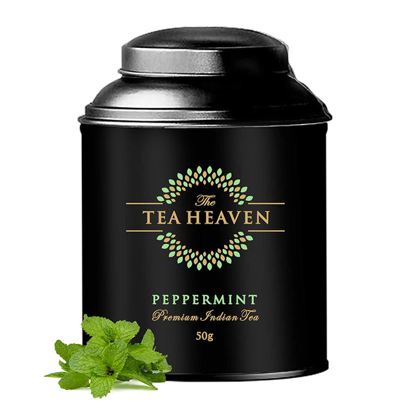 The Tea Heaven | Diwali Gift - Peppermint Herbal Tea Gas and Acidity Relief, Improves Digestion -50g