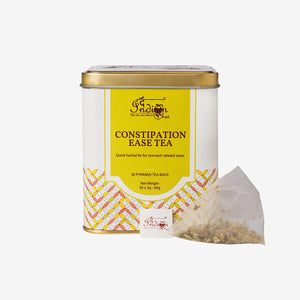 The Indian Chai – Constipation Ease Tea 30 Pyramid Tea Bags with Senna Leaves, Ajwain, Black Salt, Hing etc for Easy Bowel, Digestion and Bloating, Herbal Tea