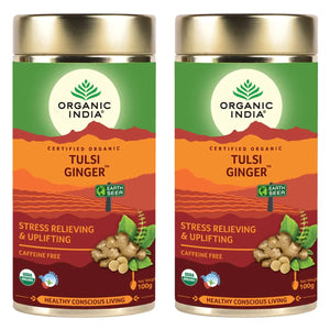 Organic India Tulsi Ginger (100g) - Set of 2